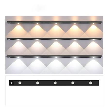 

Ultra Thin Body Sensor Strip Light USB Rechargeable Magnetic for Cabinet Black 60cm