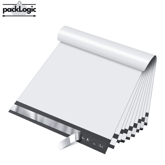 PackLogic 12x15.5 Mailing Envelopes, Heavy-Duty Poly Mailers with Self-Sealing Adhesive, 1000 Pack