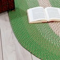 thumbnail image 2 of Bradford Indoor Outdoor Reversible Braided Rug Dark Green 4' x 6', 2 of 5