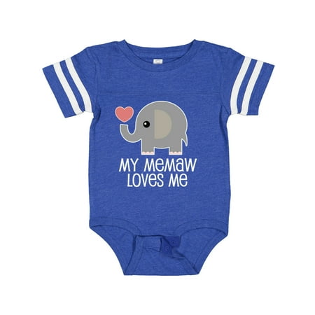 

Inktastic Memaw Loves Me Grandchild Gift Baby Boy or Baby Girl Bodysuit