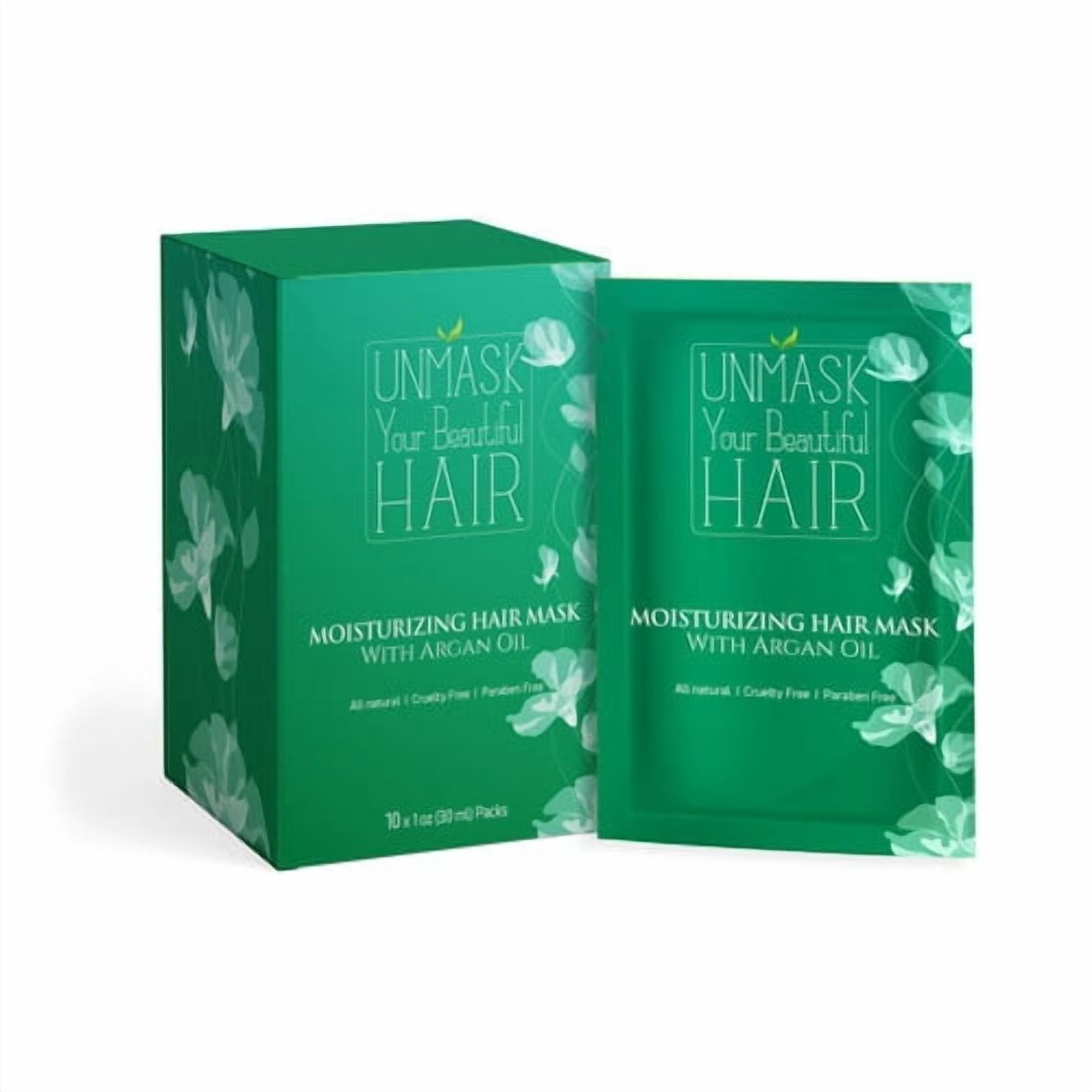 Midwest Sea Salt Company Unmask Your Beautiful Hair Deep Conditioning Mask, Infused with Argan Oil, Jojoba Oil & Shea Butter (10 - Single Use Packs)