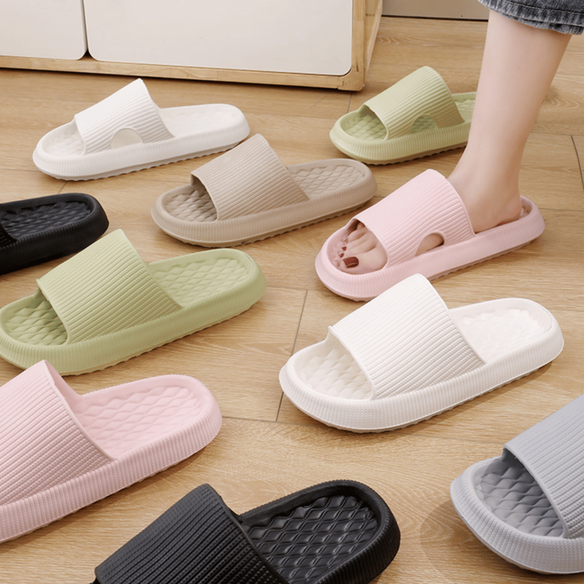 BERANMEY Eco-Friendly Cloud Slippers, Unisex photo 8