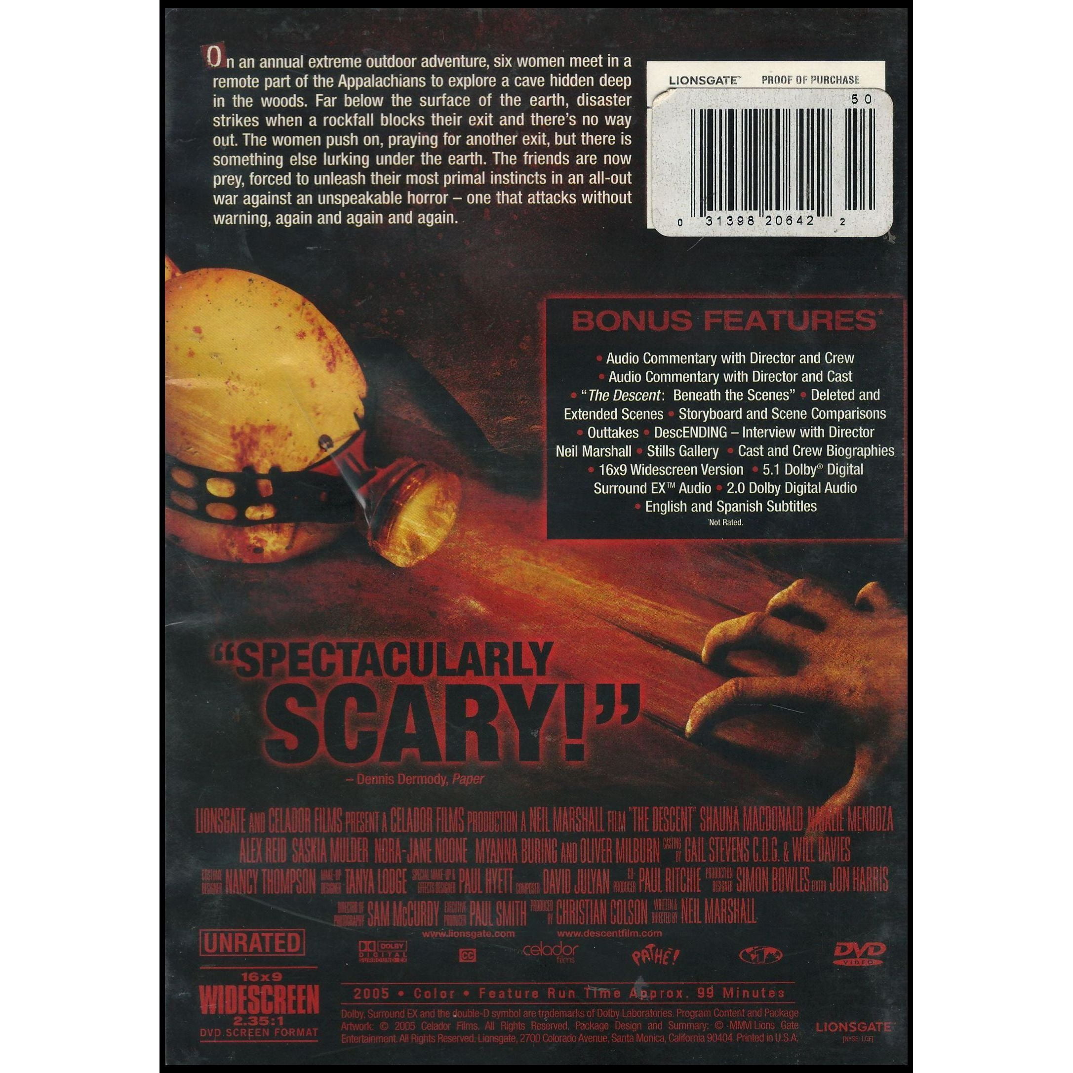 The Descent (Unrated) (Unrated) (DVD), Lions Gate, Horror