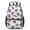 Hedgehog and Spiky White Pattern, variant on Hedgehog and Silhouette Beige Pattern 17" Waterproof Oxford School Backpacks for Teens, S-Shape Padded Straps, for School, Travel, Hiking, Camping
