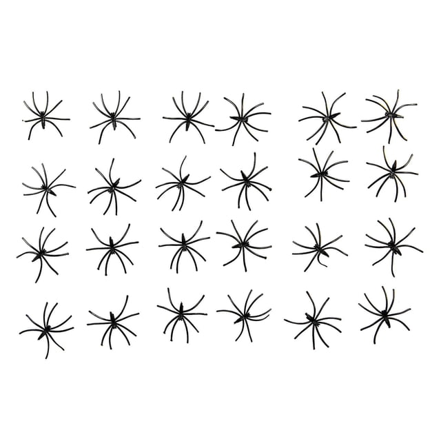 Paquete De 100 Arañas De Plástico Realistas Negras Espeluznantes 4.5 Cm Accesorios Falsos Para Fiestas De Halloween Novedad Decoraciones Divertidas Broma De Miedo,11 Afortunado Sencillez