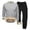 GY1, variant on TBWNWG Men's Thermal Underwear Set Round Neck Hoodie Loose Fit Solid Color Comfort Winter Autumn Base Layer,Sizes L