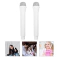 thumbnail image 4 of Dsseng White 4 Pcs Abs Hand Held Microphone Microphones for Kids Toy Props Handheld Child, 4 of 6