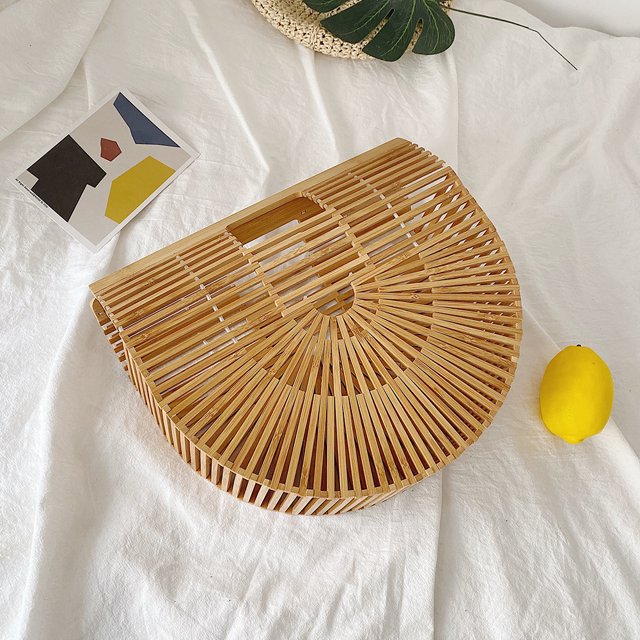 Bolso informal para mujer, bolso de sillín calado, bolso Hobo de mimbre bohemio, bolso tejido para mujer