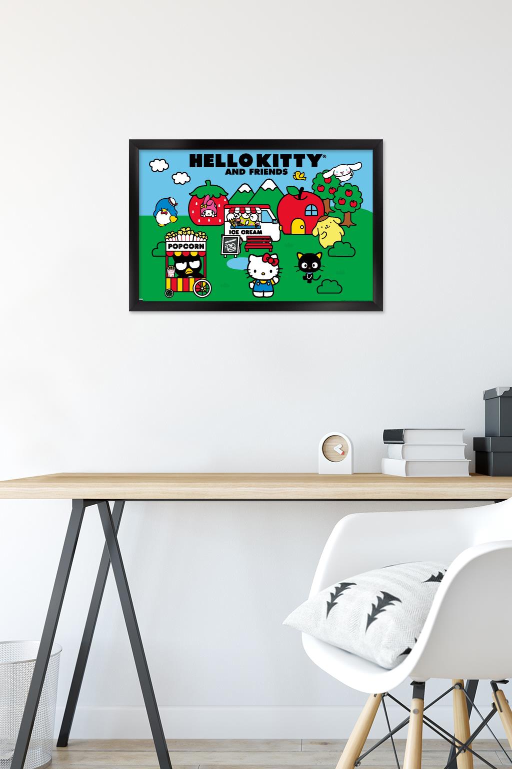 Hello Kitty and Friends - Field Wall Poster, 14.725" x 22.375" Framed