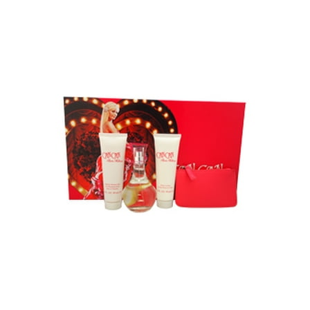 Can Can by Paris Hilton for Women - 4 Pc Gift Set 3.4oz EDP Spray, 3oz Body Lotion, 3oz Bath & Shower Gel, Coin Purse