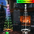 thumbnail image 7 of 7-ft Smart Christmas Cone Tree Star String Lights USB-powered Programmable Multicolor 100 Vibrant RGB Changing LED 2025 NEW, 7 of 7