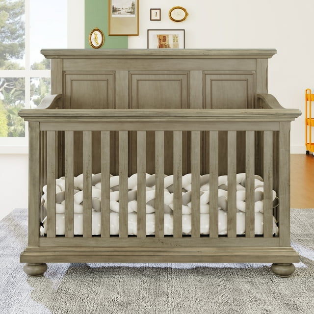 Bellemave 4 In 1 Convertible Baby Cribs, 3 Height Setting, NonToxic