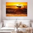 thumbnail image 2 of Elephant Stock Surfboard Addict Wall Art - Horizontal Canvas Wall Art - Living Room Wall Decor - Hobbies And Lifestyle Canvas - Orange And Brown Decor - 51" x 34", 2 of 8