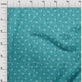 thumbnail image 2 of oneOone Cotton Jersey Turquoise Blue Fabric Texture & Triangle Geometric Diy Clothing Quilting Fabric Print Fabric By Yard 58 Inch Wide, 2 of 4