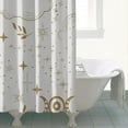 thumbnail image 4 of Gothic Shower Curtain Set - Dark Celestial Moon & Star Print, Mystical Cosmic Bath Decor, Waterproof Polyester 72"x84", Goth Aesthetic Gift, 4 of 4