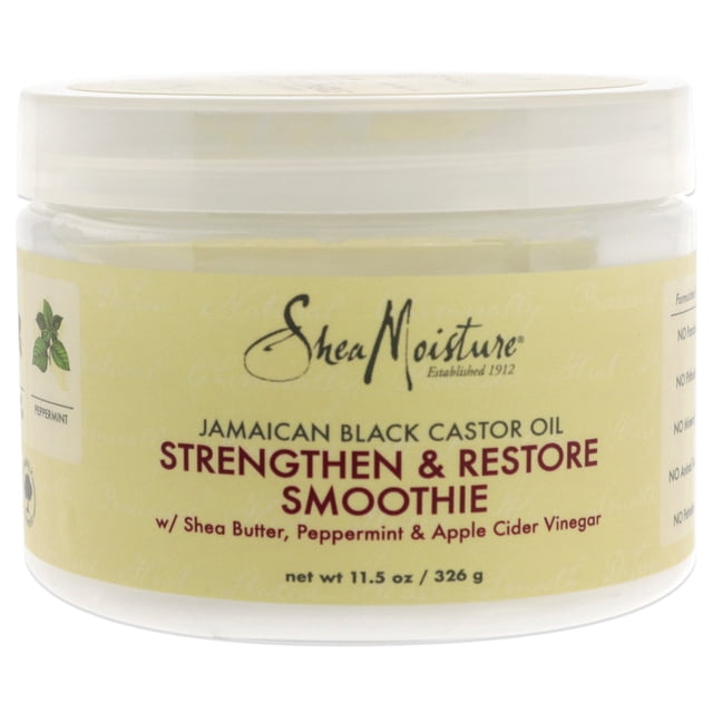 Aceite de ricino negro jamaicano Fortalecer y restaurar Smoothie Cream Shea Moisture Crema de 11.5 oz