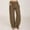 Brown, variant on Women's Winter Trousers,Wide Leg Pants Woman Comfortable Pants for Women Solid Color Linen Drawstring Pants Split Hem Loose Full Length Casual Trousers