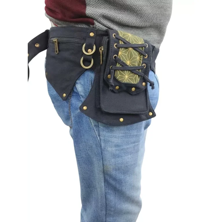 Narayani Crafts Unisex Fanny Pack Utility Waist Bag Cotton Canvas