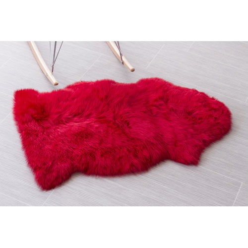 Super Area Rugs Handmade Red Area Rug