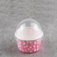 thumbnail image 2 of Pack of 100 Mini Round Paper Cupcake Cases with Lids, Pink, 2 of 4
