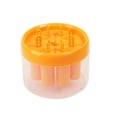 thumbnail image 2 of Ice Cream Molds, Easy Release Ice Box With Lid, Eight Compartment Mini Ice Cream Maker For Home Refrigerator Food Grade BPA Free, Orange, 2 of 2