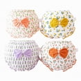 thumbnail image 4 of TOWED22 4-Pack Bloomers for Baby Girls Diaper Covers Ribbed Ruffle Solid Triangle Baby Girl Shorts Summer Toddler Underwear(White,4-5 Y), 4 of 4