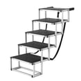thumbnail image 4 of Escaleras para perros VEVOR para coche, plegables, 4 peldaños de ancho, antideslizantes, color negro, 4 of 9