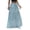 Sky Blue, variant on Polka Dot Skirts for Women Drawstring Elastic High Waisted A Line Pleated Skirts Summer Beach Vacation Maxi Skirts, M