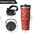 thumbnail image 4 of Christmas 30oz Handheld Travel Tumbler with Handle – Double Wall Stainless Steel Insulated Cup, Flip Straw Lid, Leak-Proof & BPA-Free for Hot and Cold Drinks – Durable Coffee & Juice Mug Black, 4 of 7