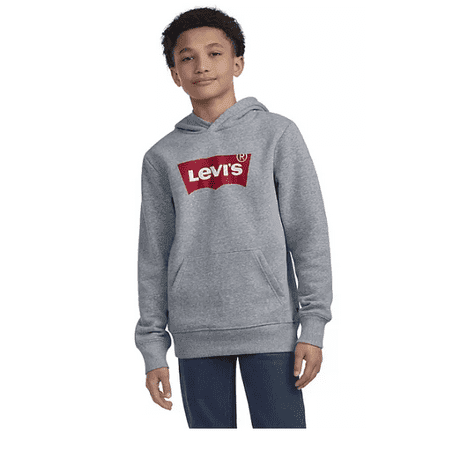 Levi's Boy's Medium Sharkskin Gray Fleece Hoodie