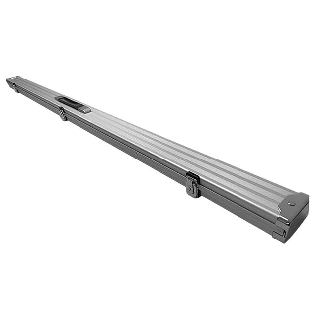 bedienty Étui Rigide pour Queue de Billard avec Poignée et Serrure Rangement pour Queue de Billard Intérieur Rembourré Argent Argent 152x7x5cm
