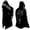 B Black, variant on Relaxed Fit Norse Mythology Hooded Jacket Streetwear Long Sleeve Cardigan Coat