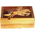 thumbnail image 3 of Handcrafted Medieval Ancient Greek Wooden Cremation Urns for Human Ashes Adult Large - Warrior Funeral Urn Box - Burial Urns for Columbarium (250 LB - Pinewood, Spartan), 3 of 4