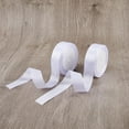 thumbnail image 1 of 2 rollos de cinta de satén blanca de 25 mm (1 pulgada) de ancho, cinta de poliéster para envolver regalos, 1 of 3