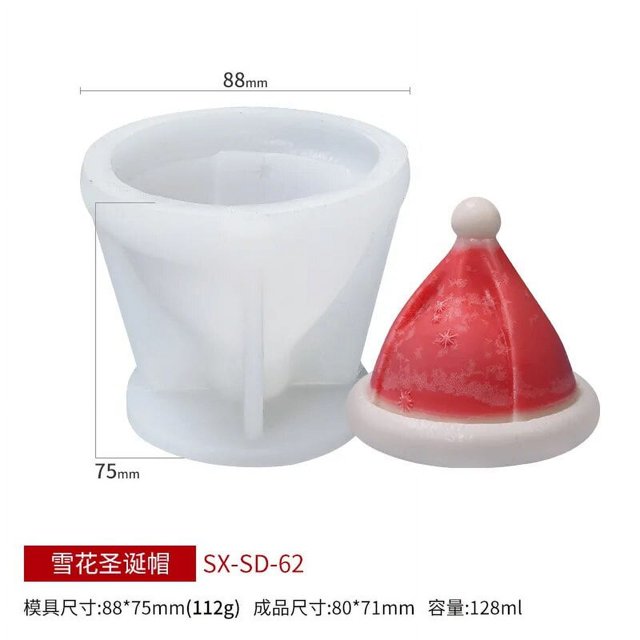 Molde de vela de árbol de Navidad de silicona, pino 3D, cedro, artesanías para árboles de Navidad, Molud de yeso de cristal de resina, regalo de decoración de Navidad