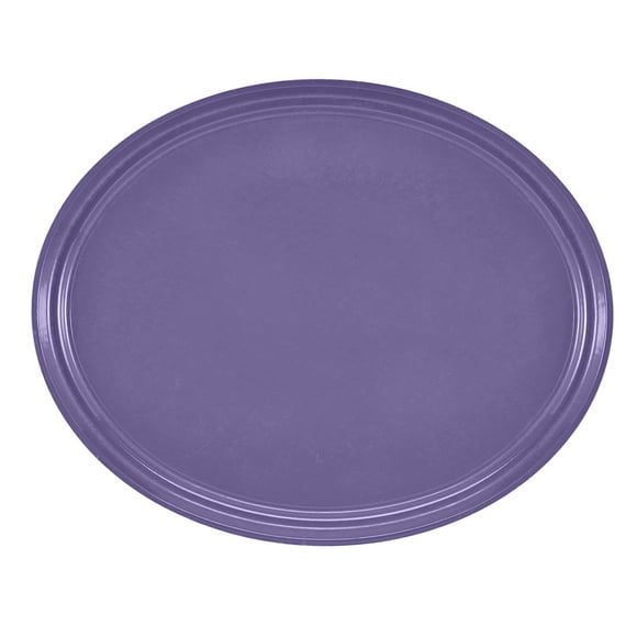 Cambro 2700551 Oval Serving Camtray - 22x27", Fiberglass, Grape- Case of 6