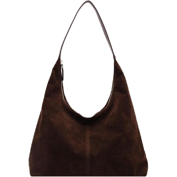 Bolso de Mano de Gamuza para Mujer, Suede Bags for Women, Suede Purse, Moda Bolso de Mano de Gamuza Bolso Holg, Bolso de Mano Tipo Hobo para Oficina, Bolso de Gamuza sintética
