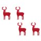 thumbnail image 1 of Toystoory Bolsa para cubiertos de alce, 4 Uds., exquisito soporte para vajilla, organizador, bonito saco de cuchara, caja de vajilla, herramienta Kits de decoración para fiestas Rojo, 1 of 6