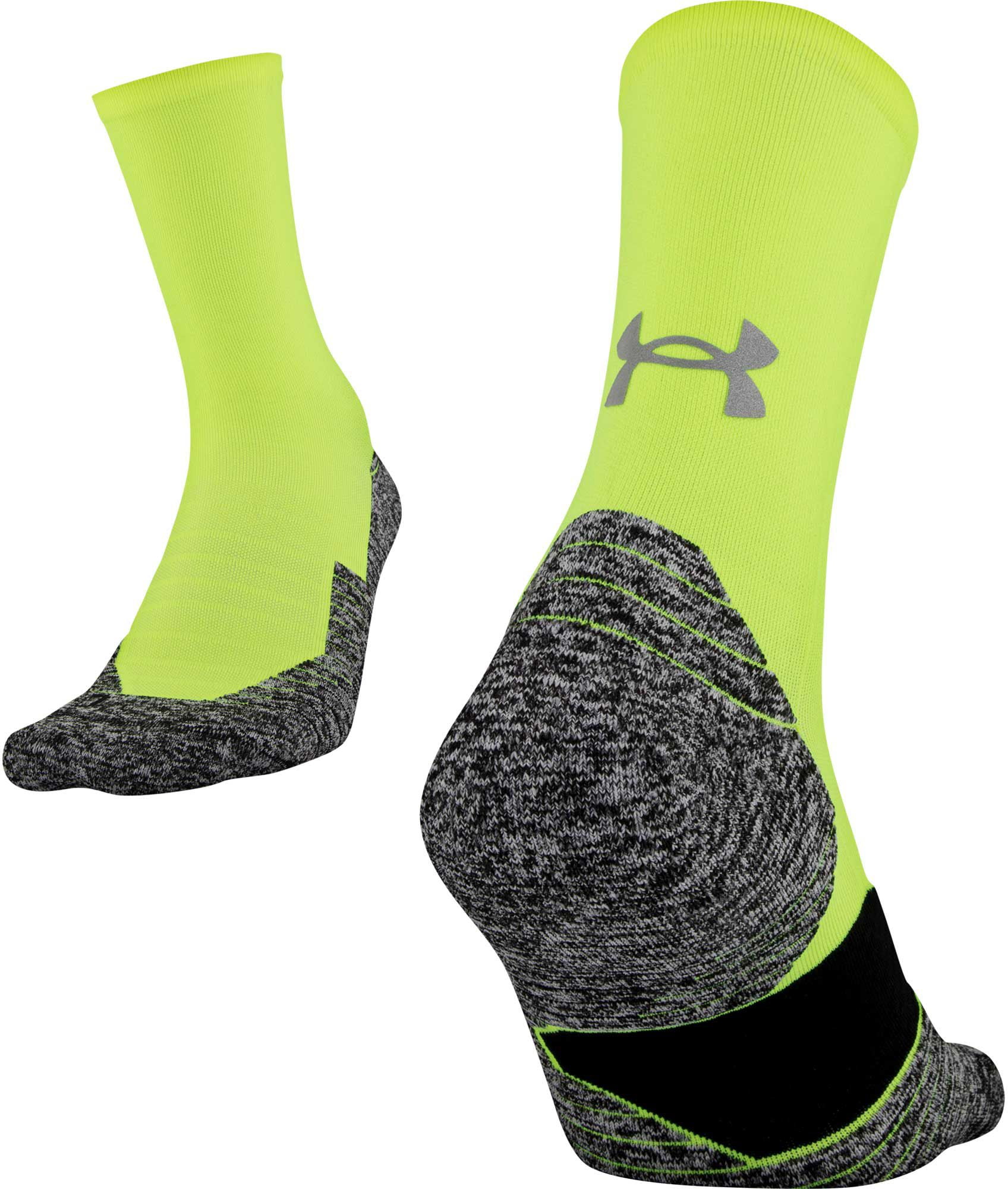 Under Armour Men's Run Cushion Reflective 3.0 Crew Socks - Walmart.com