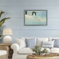 thumbnail image 3 of Stupell Industries Coastal Blue Skies Geese Gray Floating Frame Canvas Art, 31 x 21, by Petals Prints Design, 3 of 8