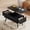 Black, variant on Lift Top Coffee Table with Storage Drawers & Hidden Compartment, Walnut Wood Fluted Coffee Table, Multi-Function Rising Center Table for Living Room, Small Space, Home Office