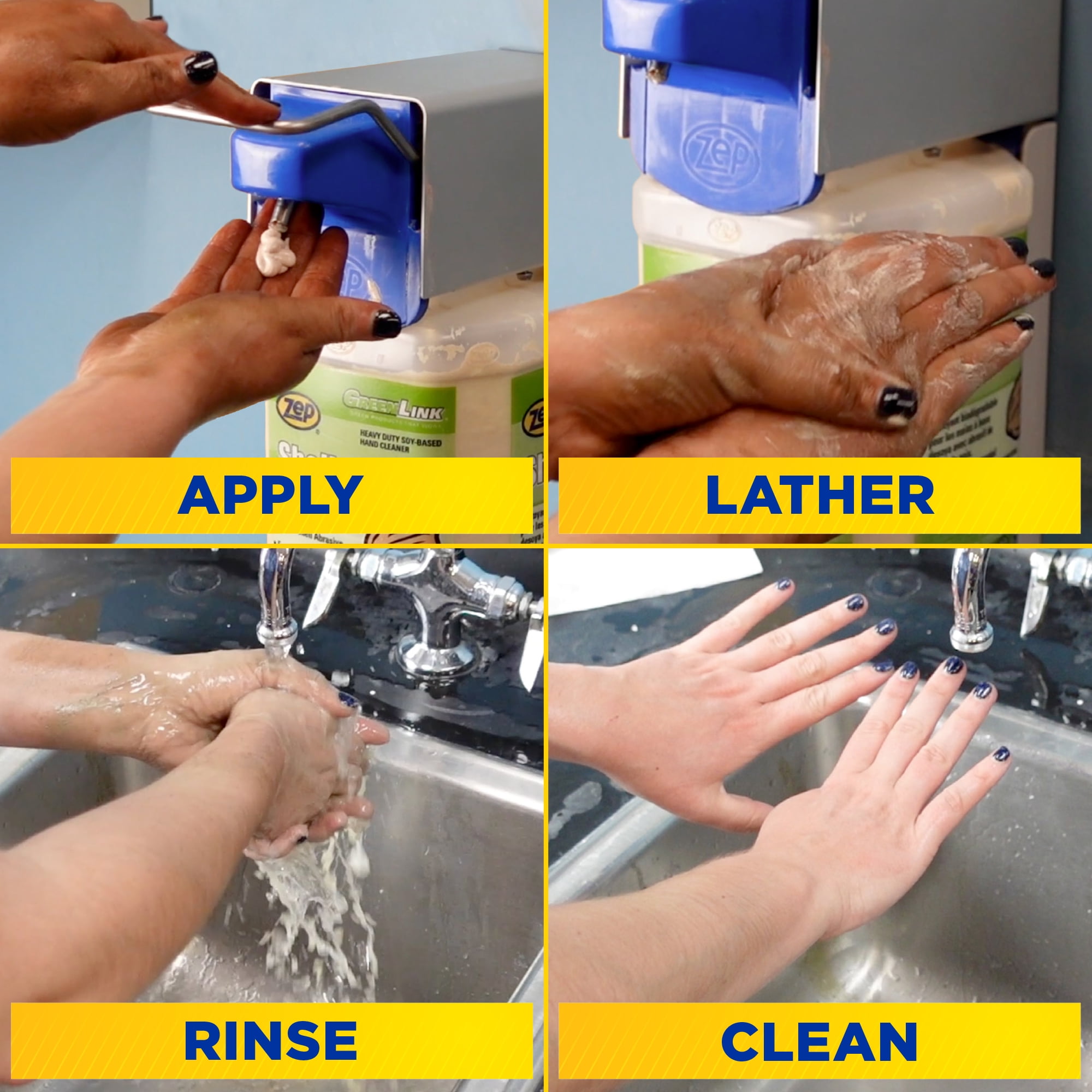 Zep Blue & Gold Grip Hand Cleaner (No Pumps) Part# 308524 (4 Ea)- PartsXP