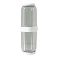 thumbnail image 1 of Portacepillos de dientes, Estuche de viaje para cepillos de dientes con tapa, Contenedor para cepillos de dientes, 2 piezas blanco gris, 1 of 9