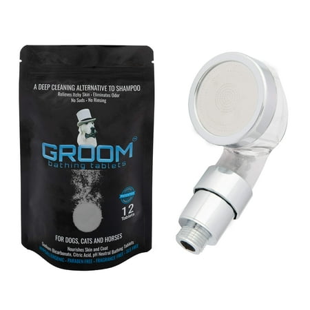 UPC: 0784862164611 | GROOM bathing tablets- Bathe Your Pet in ONLY 5 Minutes! Eliminate Itch & Odor Moisturizing Hypoallergenic Shampoo Conditioner Tearless No Suds  pH Neutral SLS Free. Puppies Dogs Cats Horses 12ct+Shwr