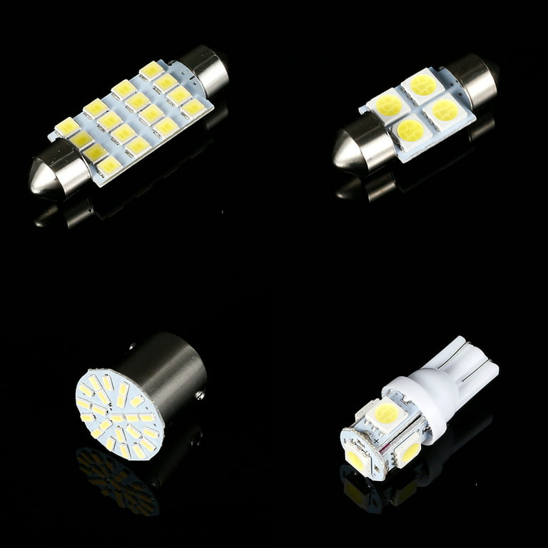 SMD LED Bulb 42PCS Xenon White Interior Light Bulbs T10 6000K SMD LED  Replacement Interior Light Bulbs for Cars Trunks RVs Map/Dome/License  Plate/Reading Light Bulbs 