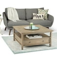thumbnail image 5 of Simpli Home Warm Shaker 36 inch Wide Solid Wood Transitional Square Coffee Table in Distressed Grey, 5 of 12