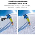 thumbnail image 2 of REJODA-K&F CONCEPT Magnetic Quick Release Foldable Selfie Stick Compatible with Insta360 X5, Insta360 X4 Air, 89cm/35inch Aluminum Alloy Extension Rod Invisible Pole, Adjustable Handle Grip with Safe, 2 of 4