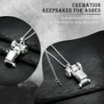 thumbnail image 4 of Women Men Keepsake Jewelry Stainless Steel Farm Tractor Cremation Necklace For Ashes For Dad Memorial Urn Necklace Urn Pendant, 4 of 9