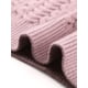 thumbnail image 5 of Suéter corto de manga corta INSPIRE CHIC para mujer, cuello redondo, suéteres de punto casuales de otoño e invierno, talla L, púrpura claro, 5 of 6