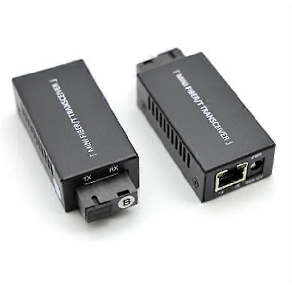 1 Pair Gigabit 100/1000M A/B SC Ethernet Fiber Switch Media Converter Rj45 Optical Transceiver 20KM Fibra Switch